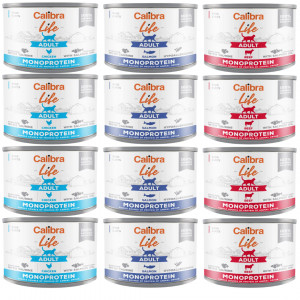 CALIBRA Cat Life Adult MIX - mokré krmivo pro kočky - 12x200g