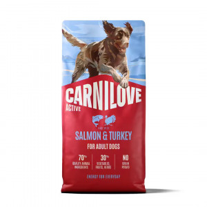 CARNILOVE Active Salmon & Turkey - suché krmivo pro psy - 12kg