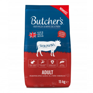 BUTCHER'S Original Beef - suché krmivo pro psy - 15kg