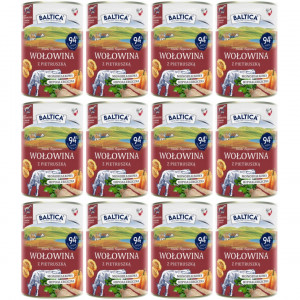 BALTICA Chutě regionů Mono Hovězí s petrželí - mokré krmivo pro psy - 12x400g
