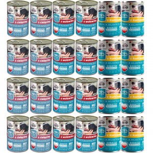 FRENDI kousky v jemné omáčce MIX příchutí - mokré krmivo pro psy - 24x400g