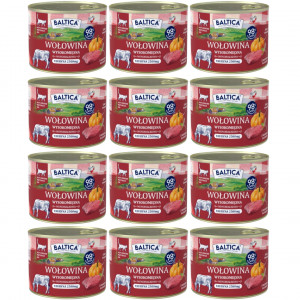 BALTICA Chuť regionů Mono Hovězí s játry - mokré krmivo pro kočku - 12x185g