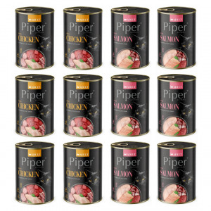 DOLINA NOTECI Piper Animals MIX Flavours - mokré krmivo pro kočky - 12x400g