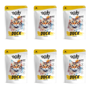 TUF TUF with duck - mokré krmivo pro kočky - 6x300g