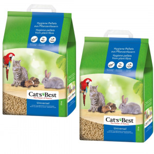 CAT'S BEST Universal – dřevěné stelivo – 2x20l