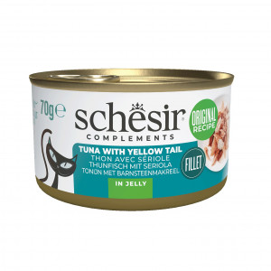 SCHESIR Complements Tuna with yellow tail in jelly - mokré krmivo pro kočky - 70g