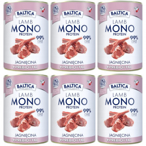 BALTICA Nutraceutic Monoprotein Jehněčí s prebiotiky - mokré krmivo pro psa - 6x400g