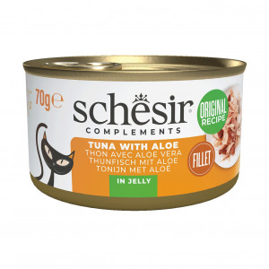 SCHESIR Complements Tuna with aloe in jelly - mokré krmivo pro kočky - 70g