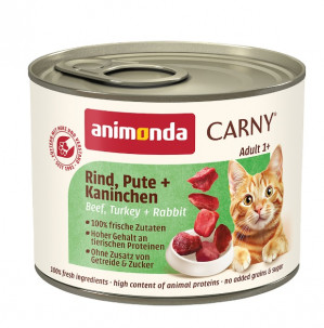 ANIMONDA Carny Adult Beef, turkey and rabbit - mokré krmivo pro kočky - 200g