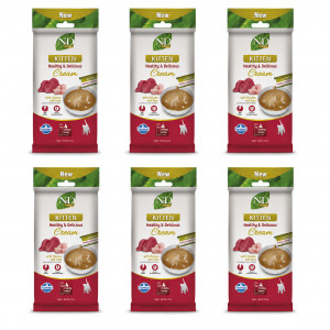 FARMINA N&D Prime Cat Cream with chicken & tuna kitten box – pamlsek pro kotě – 6x(4x15g)