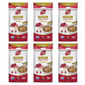 FARMINA N&D Quinoa Cat Senior Cream with Chicken & Tuna box – pamlsek pro kočku – 6x(4x15g)