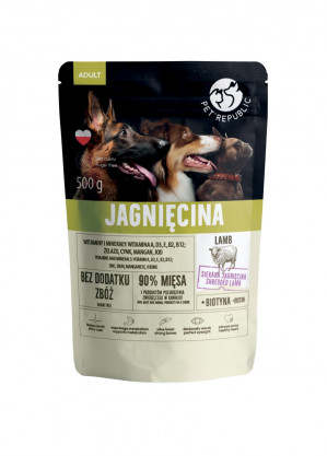 PET REPUBLIC Adult Lamb - mokré krmivo pro psy - 500g