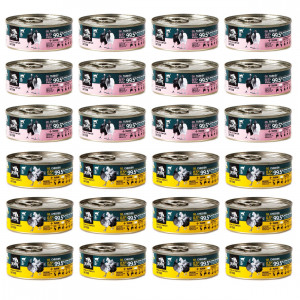 3COTY MIX 2 příchutě se spirulinou – mokré krmivo pro kočky – 24x80g