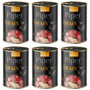 DOLINA NOTECI Piper Animals s kuřecím masem - mokré krmivo pro kočky - 6x400g