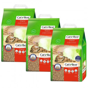 CAT'S BEST Original – dřevěné stelivo – 3x5l