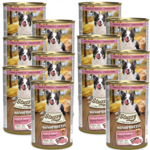 STUZZY Monoprotein Vepřové – mokré krmivo pro psy – 12x400g
