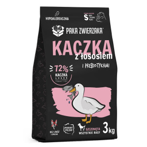 PAKA ZWIERZAKA Puppy Duck with salmon S - suché krmivo pro psy - 3kg