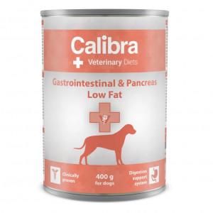 CALIBRA Veterinary Diets Gastrointestinal Low Fat - vlhké krmivo pro psy - 400g