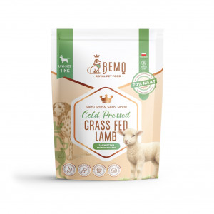 BEMO Cold Pressed Grass Fed Lamb - suché krmivo pro psy - 1kg