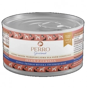 PERRO Gourmet Monoprotein Deer with zucchini - vlhké krmivo pro psy - 200g