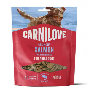 CARNILOVE Crunchy Salmon with Blueberries - pamlsek pro psa - 200g