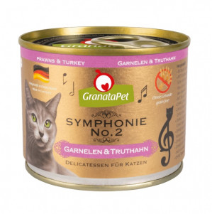 GRANATAPET Symphonie No.2 Prawns and turkey - mokré krmivo pro kočky - 200g