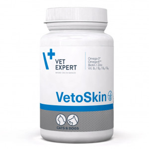 VETEXPERT VetoSkin - doplňky stravy pro psy a kočky - 60 tablet