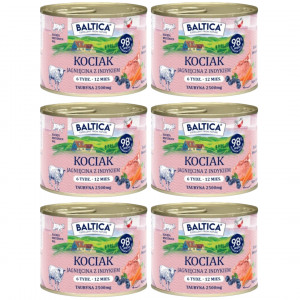 BALTICA Chuť regionů Koťata Jehněčí s krůtou - mokré krmivo pro kočky - 6x185g