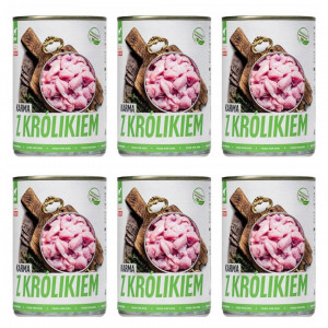 TUF TUF Krmivo pro králíky - mokré krmivo pro psy - 6x400g