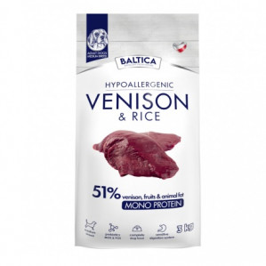 BALTICA Nutraceutic Hypoallergenic Medium breeds Venison with rice - suché krmivo pro psy - 3kg