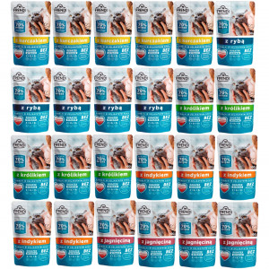 FRENDI kousky v omáčce MIX příchutí - mokré krmivo pro kočky - 24x100