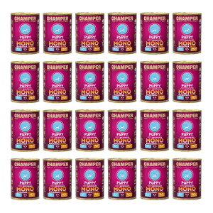 CHAMPER Puppy monoproteinový krůtí – mokré krmivo pro štěně – 24×400 g
