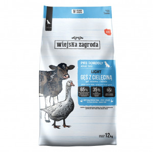 WIEJSKA ZAGRODA Light Goose with veal - suché krmivo pro psy - 12kg