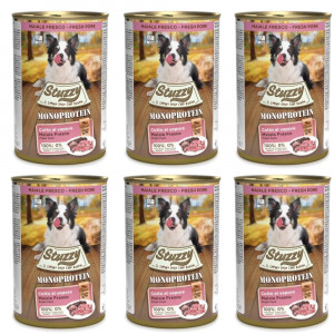 STUZZY Monoprotein Vepřové – mokré krmivo pro psy – 6x400g