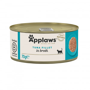 APPLAWS Tuna fillet in broth - mokré krmivo pro kočky - 70g