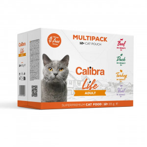 CALIBRA Cat Life Adult - mokré krmivo pro kočky - 12x85g