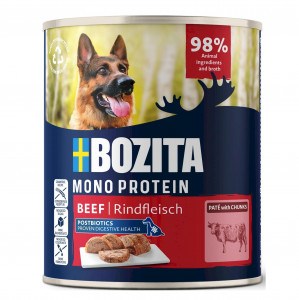 BOZITA Mono Protein Pate Beef - vlhké krmivo pro psy - 800g
