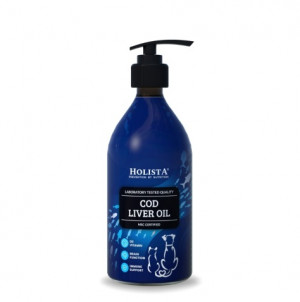 HOLISTA Cod liver oil - doplňky stravy pro psy a kočky - 500ml
