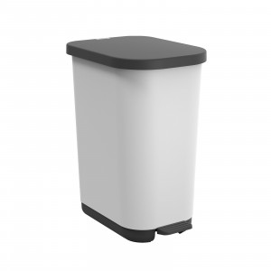 ROTHO Ribo White - odpadkový koš s pedálem – 35l