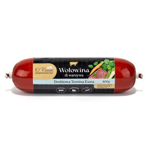 O’CANIS Terrina Extra Beef & vegetables Mono - vlhké krmivo pro psy - 400g