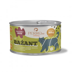PERROland CATering Pheasant Mono - mokré krmivo pro kočky - 185g