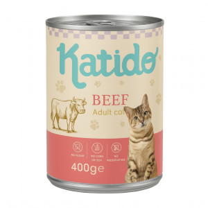 KATIDO Beef - mokré krmivo pro kočky - 400g