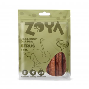 ZOYA Ostrich meat sausages - pamlsek pro psa - 7 ks
