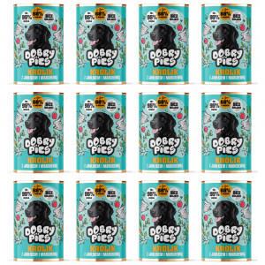 DOBRY PIES Rabbit with apple and carrot - vlhké krmivo pro psy - 12x400g
