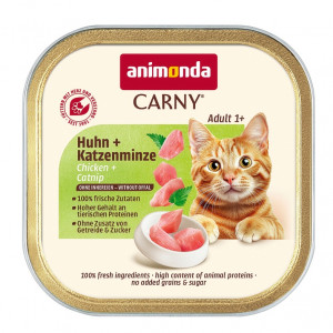 ANIMONDA Carny Adult Chicken and catnip Mono - mokré krmivo pro kočky - 85g