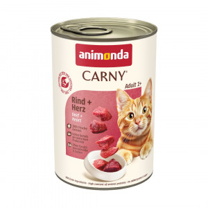 ANIMONDA Carny Adult Beef and hearts - mokré krmivo pro kočky - 400g
