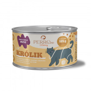 PERROland CATering Rabbit Mono - mokré krmivo pro kočky - 185g