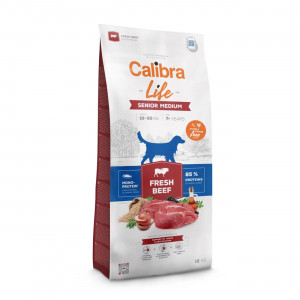 CALIBRA Life Senior Medium Fresh Beef - suché krmivo pro psy - 12kg