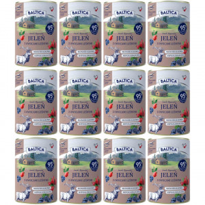 BALTICA Chutě regionů Mono Jelen s lesním ovocem - mokré krmivo pro psy - 12x400g