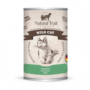 NATURAL TRAIL Wild Cat Venison - mokré krmivo pro kočky - 400g